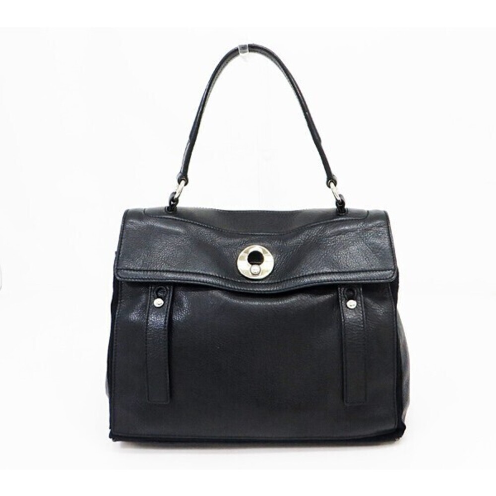 Saint Laurent Yves Muse Two Leather Handbag Black
